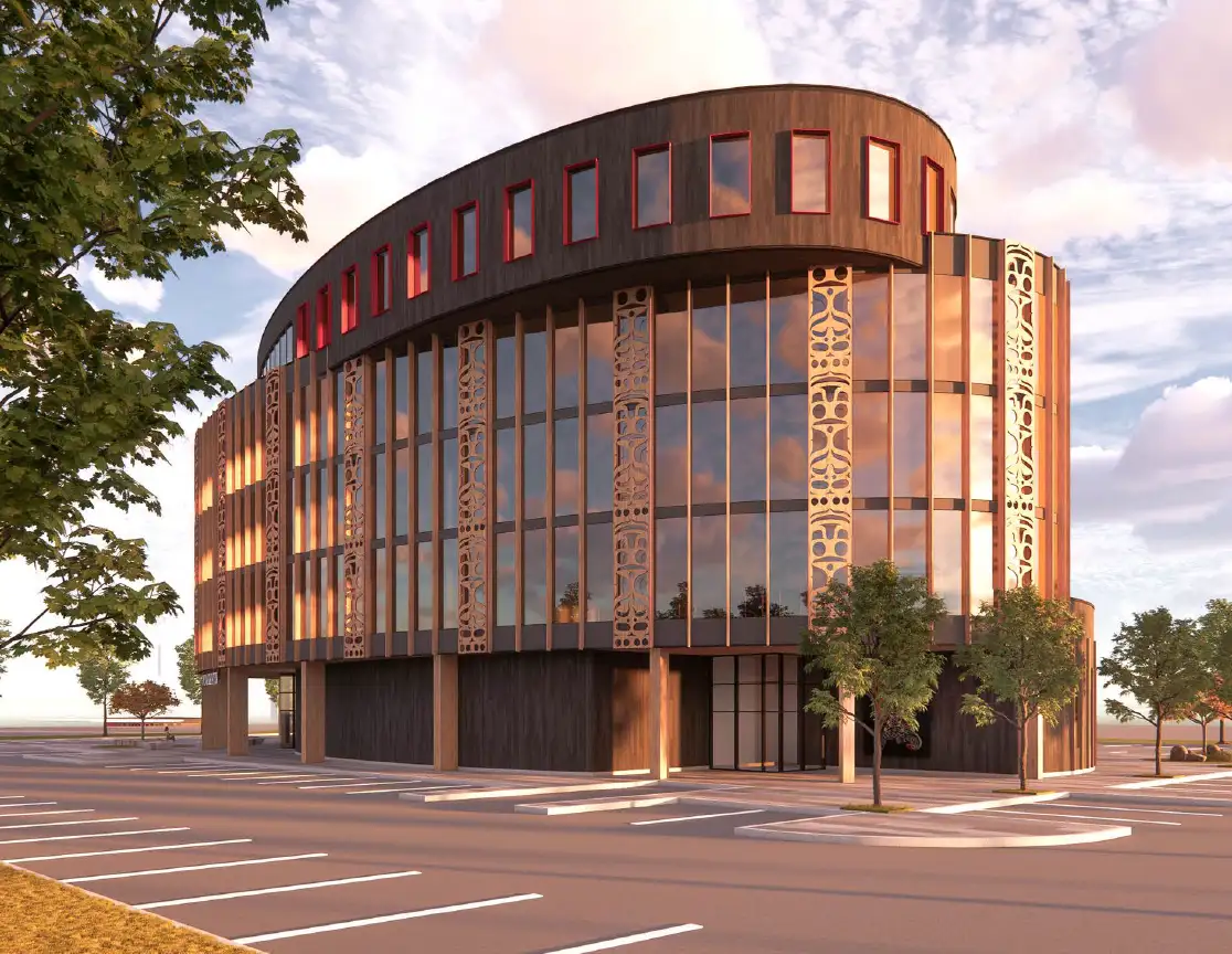 Five-story Community Building